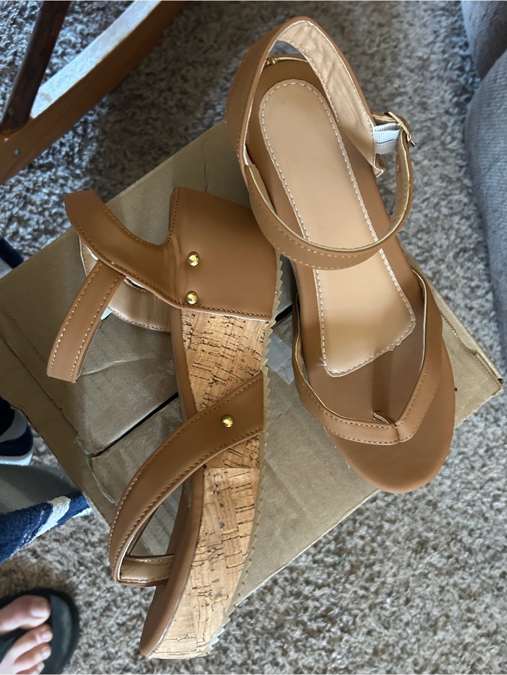 NWT Annika leather sandals size 9